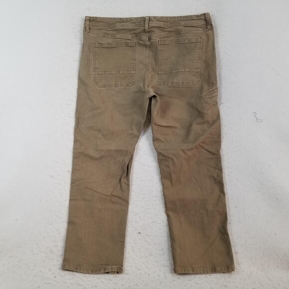 Weatherproof Vintage Pants Mens 40x30 Brown Relaxed Fit Utility Work Zip Pocket - Picture 5 of 13